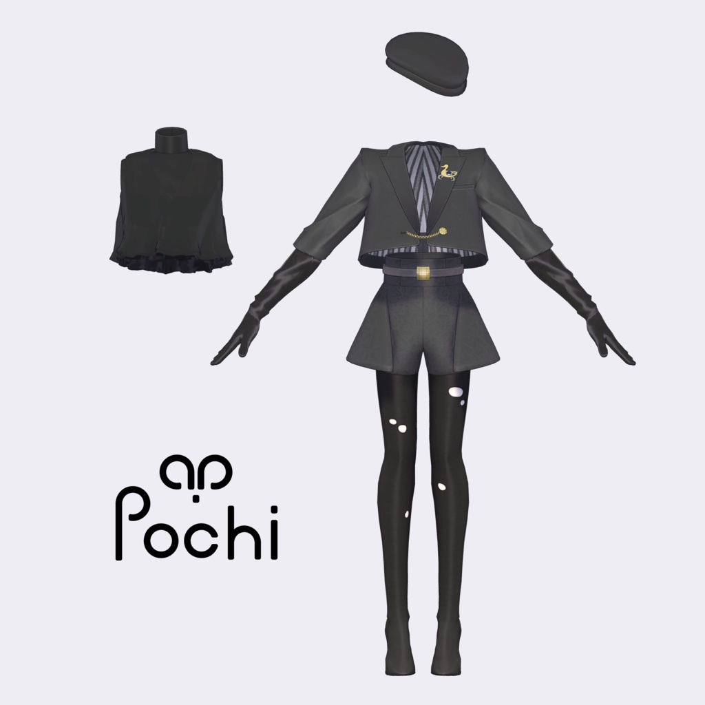 【Pochi by KTアバター対応】FrillsJacket - フリルジャケット❀春色追加❀【VRC想定衣装】