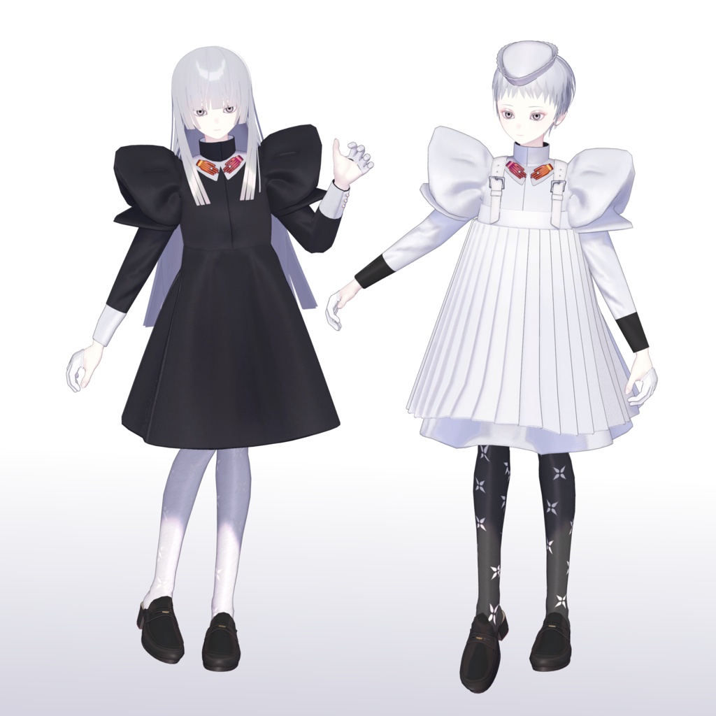 【Pochi by KTアバター対応】PleatsMaid - プリーツメイド【VRC想定衣装】