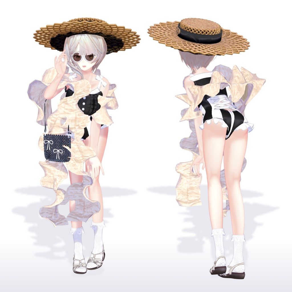 【6アバター対応】水着 レトロ風 「Vintage Cruise 1920」