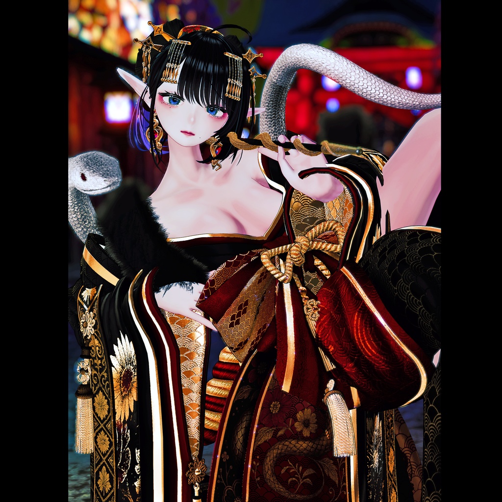 ココちゃん-JuiceCocoBlanc【ドラゴン娘オリジナル3Dモデル】