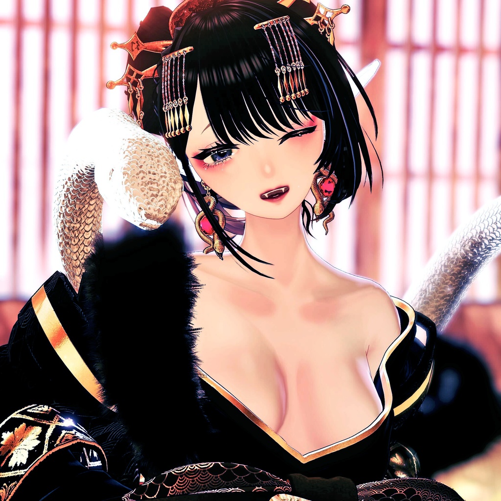 ココちゃん-JuiceCocoBlanc【ドラゴン娘オリジナル3Dモデル】