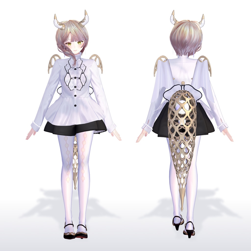 ココちゃん-JuiceCocoBlanc【ドラゴン娘オリジナル3Dモデル】