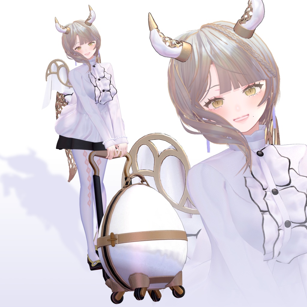 ココちゃん-JuiceCocoBlanc【ドラゴン娘オリジナル3Dモデル】