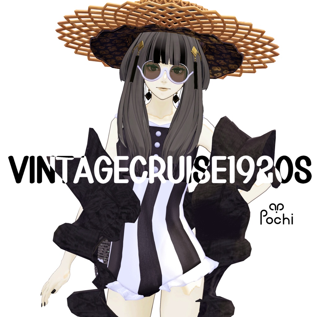 【YMファンメイド】水着 レトロ風 「Vintage Cruise 1920」