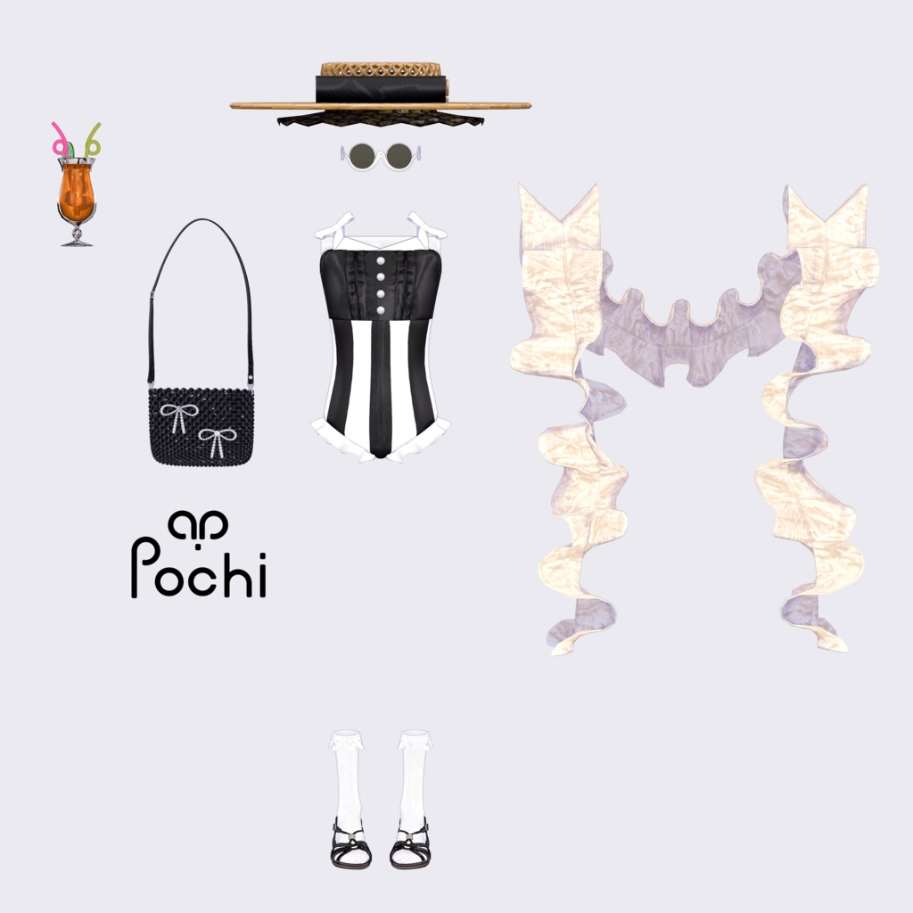 【YMファンメイド】水着 レトロ風 「Vintage Cruise 1920」