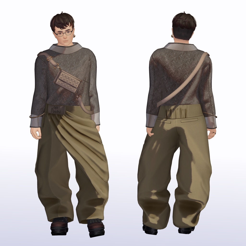 【15アバター対応】Chocolate Croissant Buggy - ショコラクロワッサンバギー