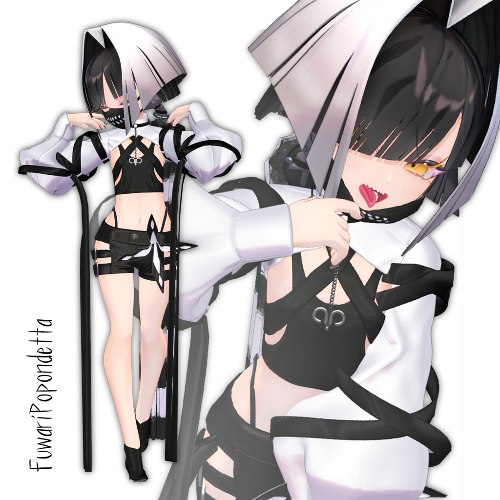 ポポちゃん - フワリポポネッタ fuwaripopondetta【オリジナル3Dモデル】