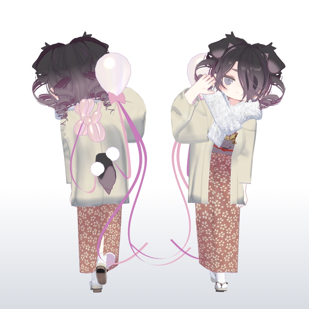 【Pochi by KTアバター対応】ClassicKimono - 着物【VRC想定衣装】