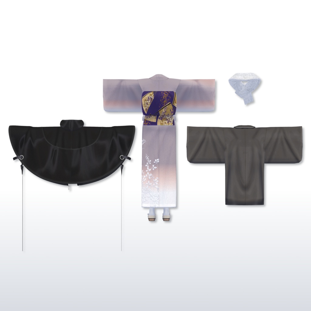 【Pochi by KTアバター対応】ClassicKimono - 着物【VRC想定衣装】