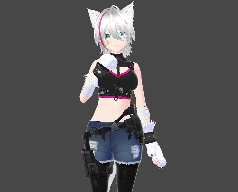 【VRoid / VRM model】猫橋プルリコ / Purruriko Nekohashi【3Dモデル】