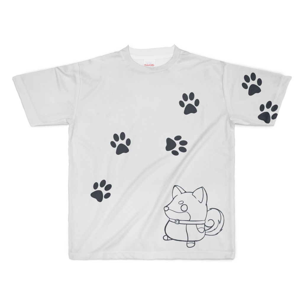 柴犬Tシャツ2白
