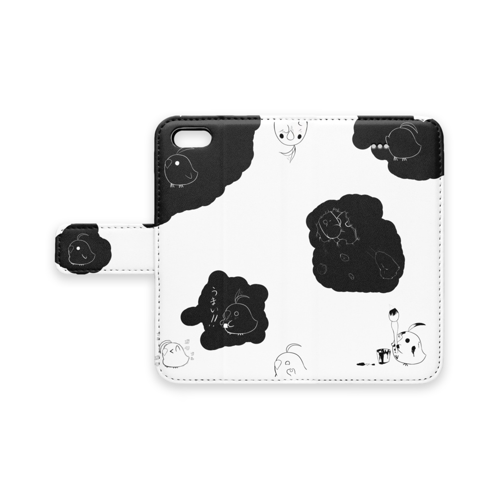 ひよこの牛柄iPhoneケース
