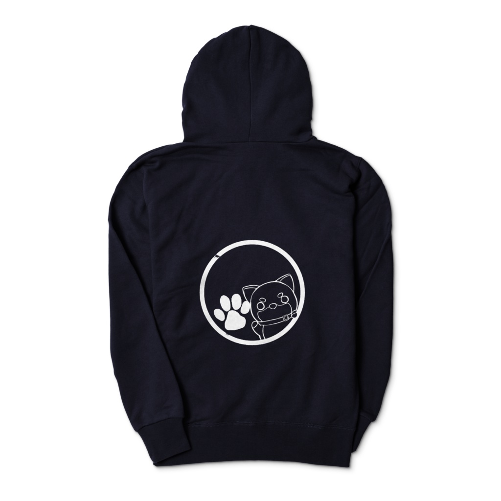 柴犬パーカーネイビー