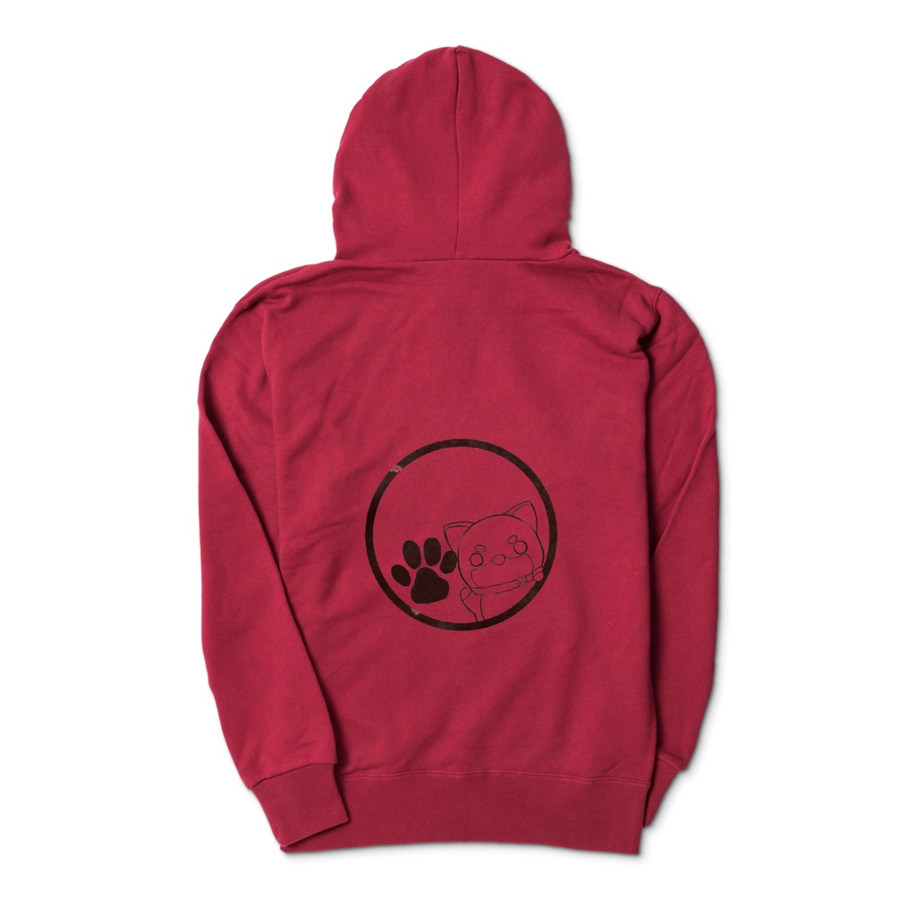 柴犬パーカー赤