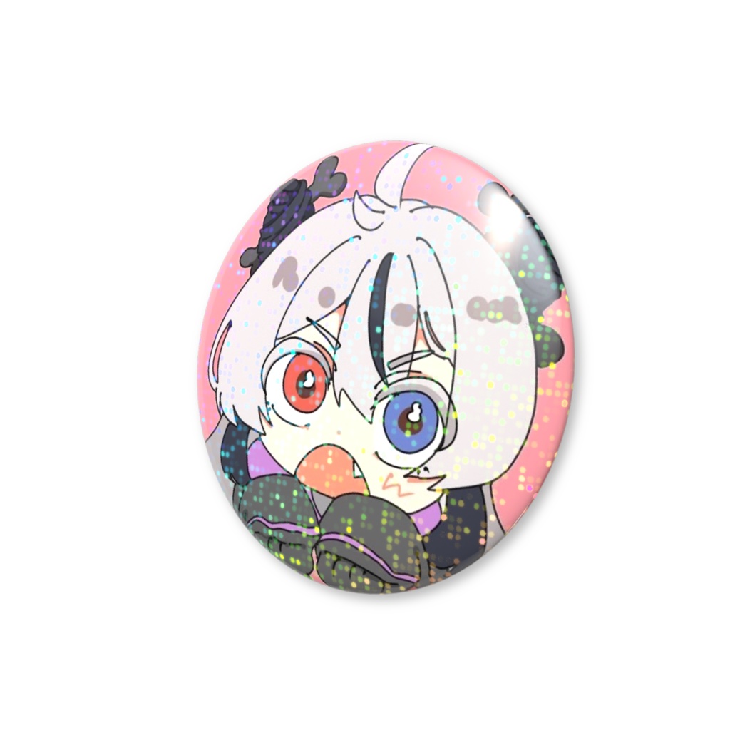 おにきゅどこ?キラキラ缶バッジ