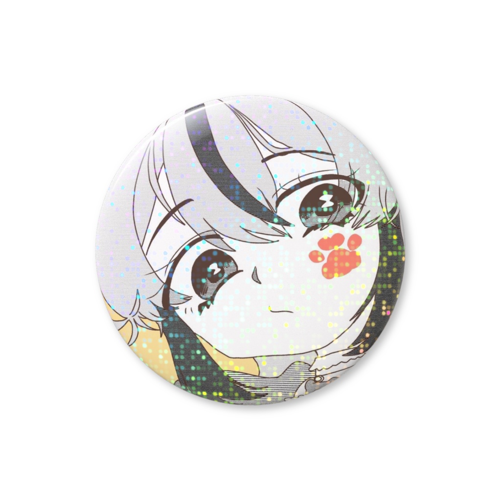 にくきゅうぺったん!キラキラ缶バッジ