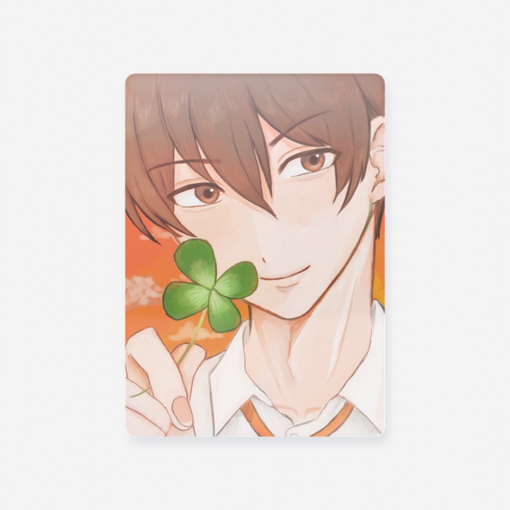 夕暮れとクローバー