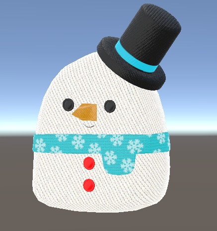 VRChat Snowman 雪だるま Plush V2 Xmas Christmas Props Avatar Accessory クリスマス