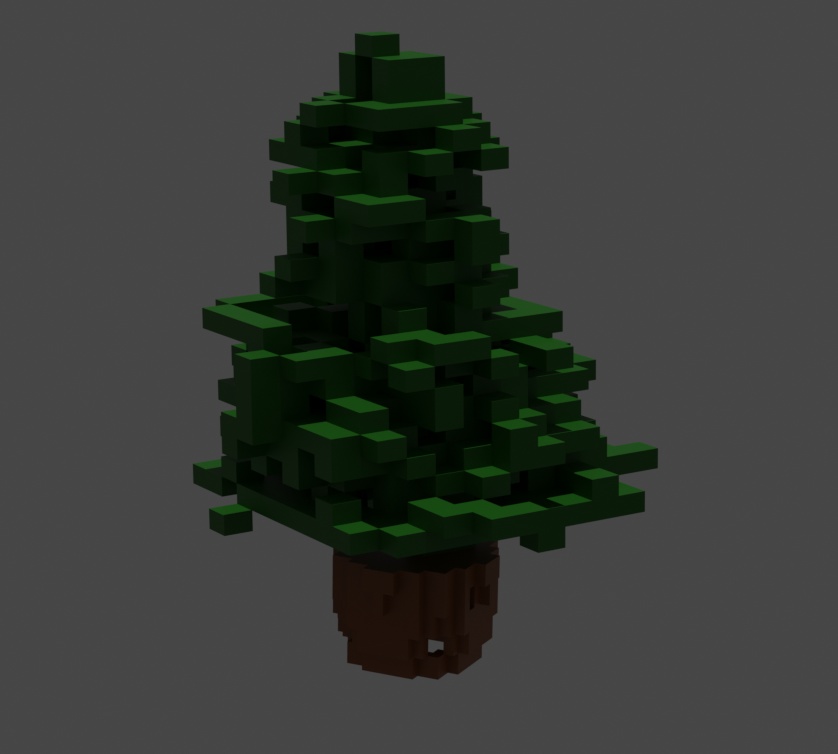 VRChat Voxel Cube Christmas XMAS Tree クリスマス Prop Object 3d