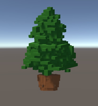 VRChat Voxel Cube Christmas XMAS Tree クリスマス Prop Object 3d