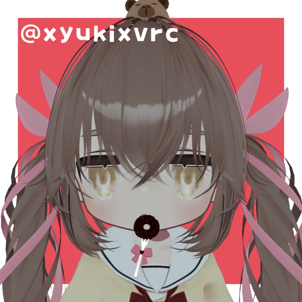 【VRChat用】にゃんこどーなつ