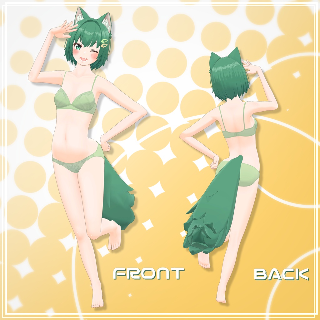 オリジナル3Dモデル『ふたば - Futaba -』