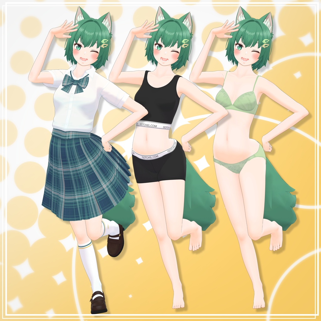 オリジナル3Dモデル『ふたば - Futaba -』