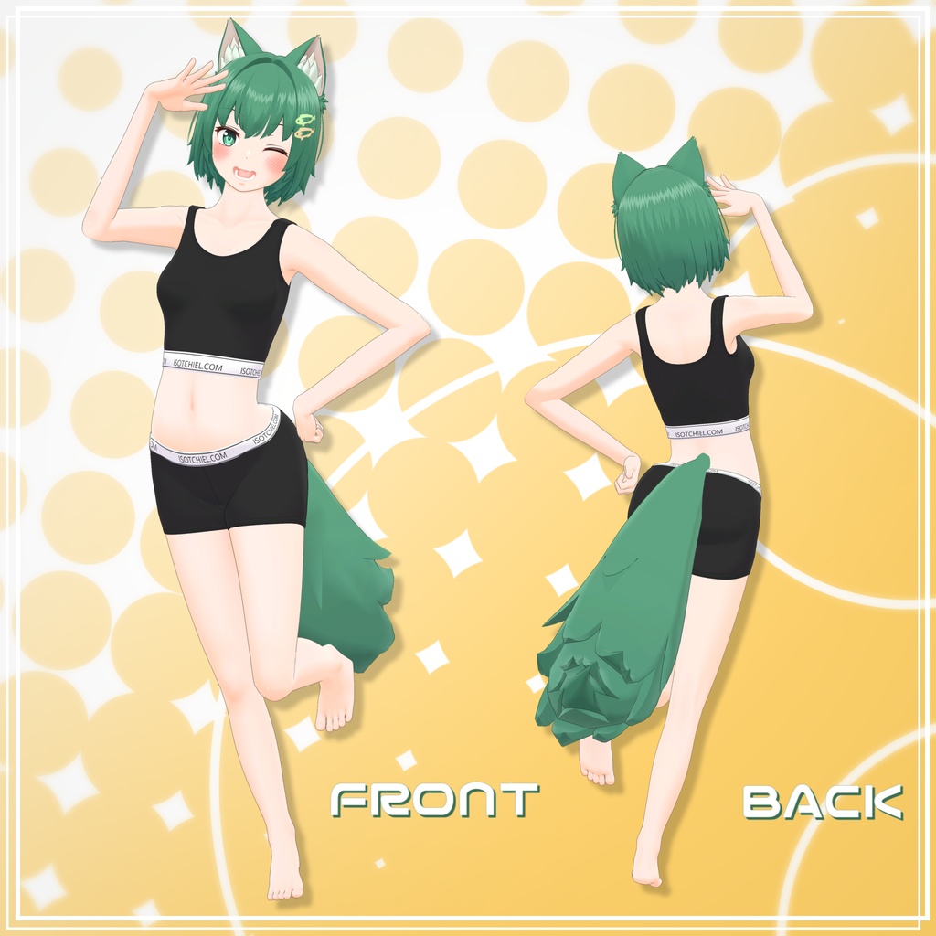 オリジナル3Dモデル『ふたば - Futaba -』