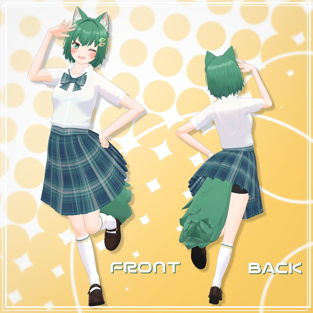 オリジナル3Dモデル『ふたば - Futaba -』