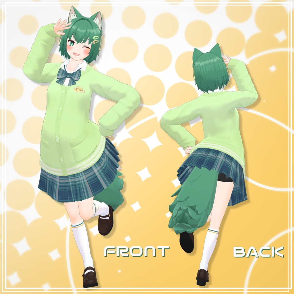 オリジナル3Dモデル『ふたば - Futaba -』