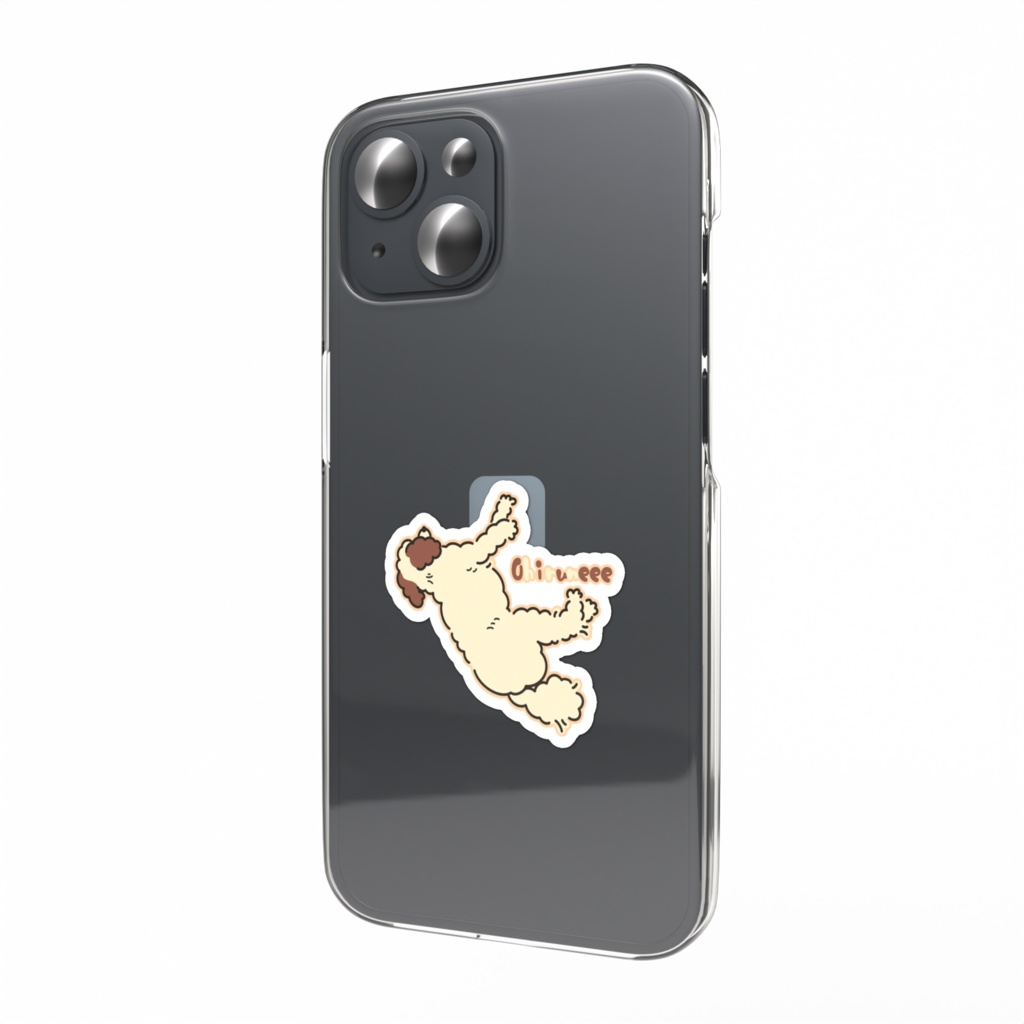 お昼寝トイプードル ステッカー Vol.1