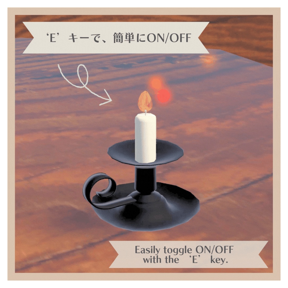 【無料/free】キャンドル/Candle、ローポリ/low-poly