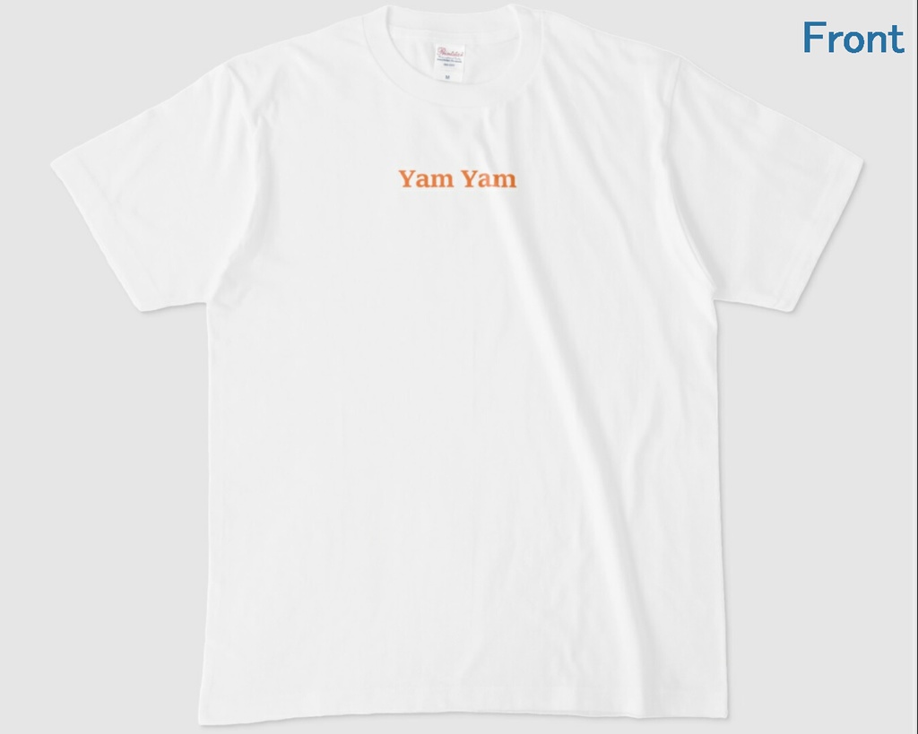 Yam Yam ②(Tシャツ・白・サイズS・M・L・XL)