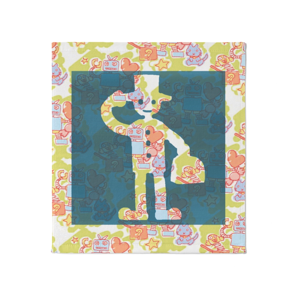 大人のカタチ（タオル・綿 100% ・ 37 × 40 cm）