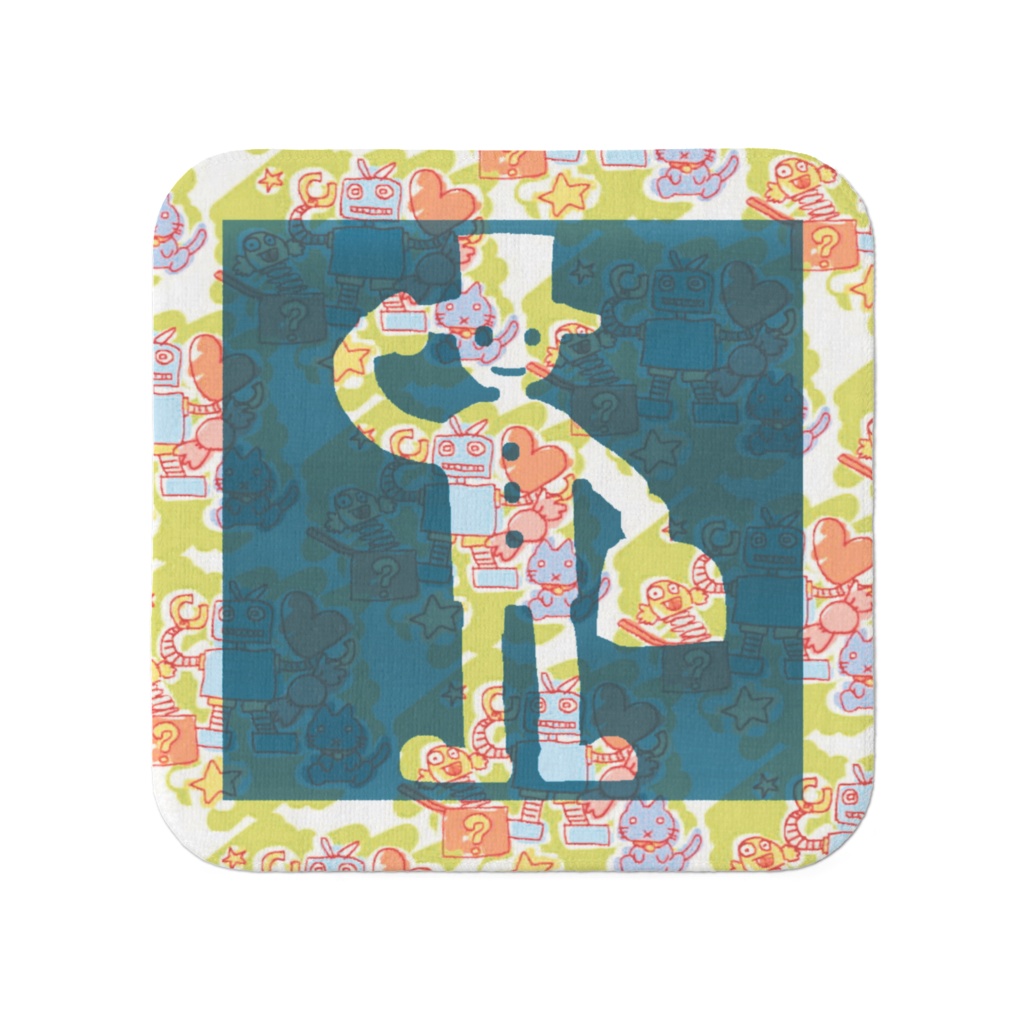 大人のカタチ（ハンカチ・綿 100% ・ 20 × 20 cm）