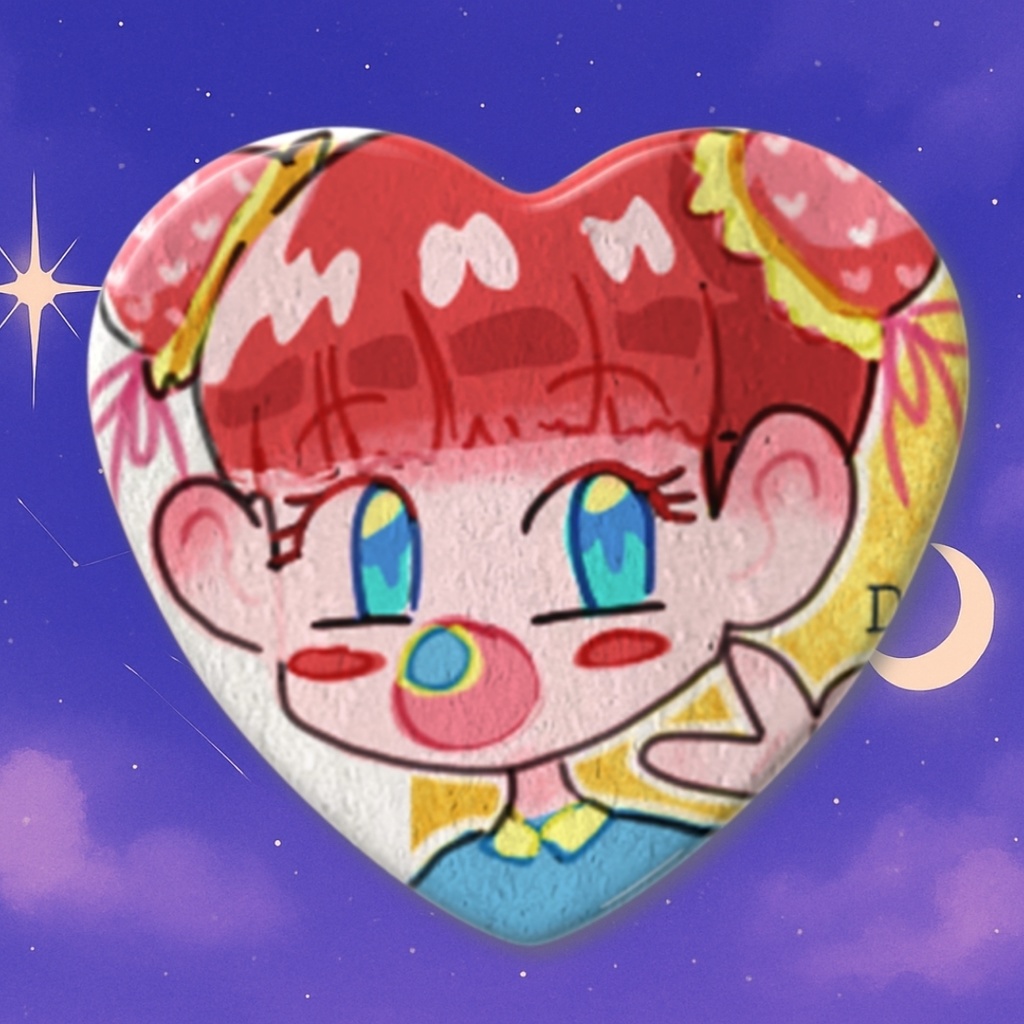 Circus girl🎪 heart badge ♡
