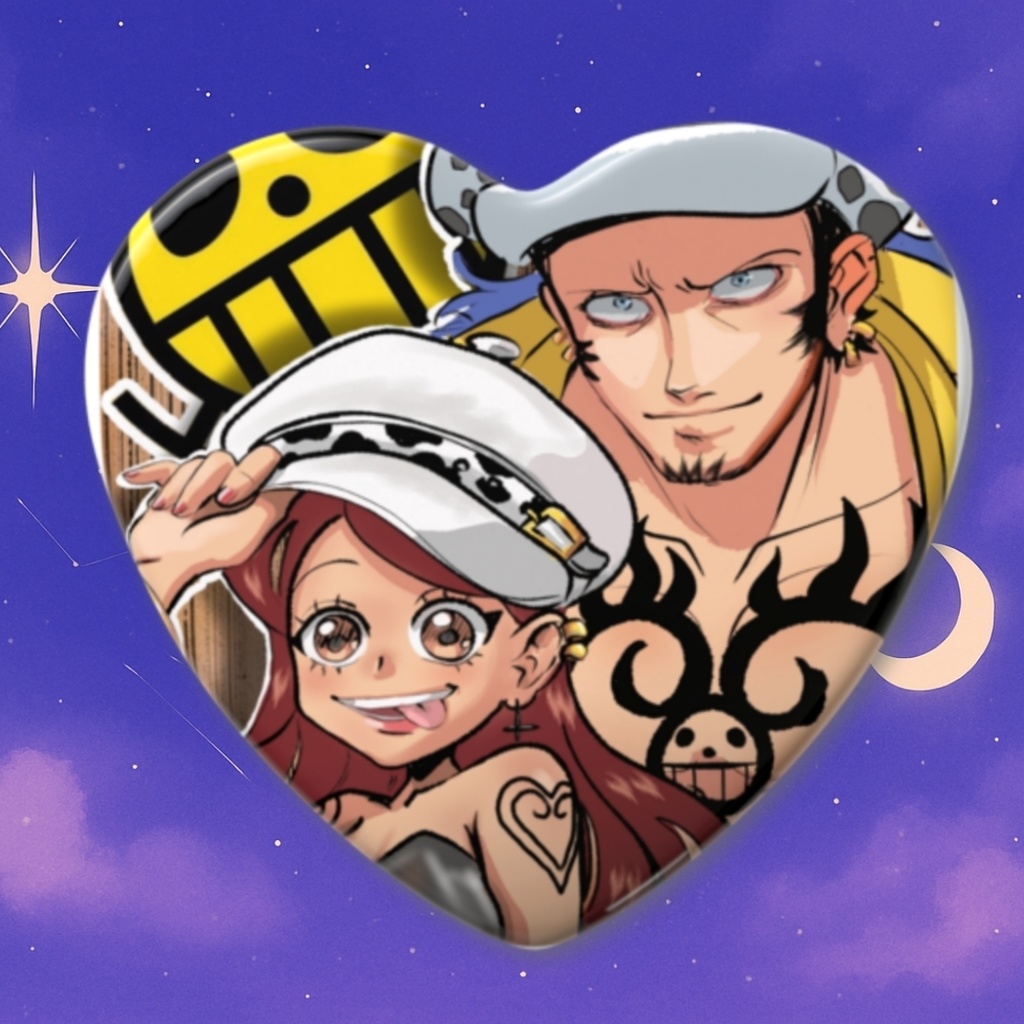 とらとり🐯🐥 夢CP yumeship heart badge ♡