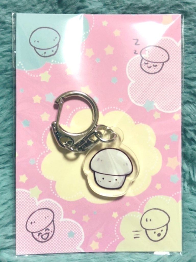 マッシュルーム アクリルキーホルダー