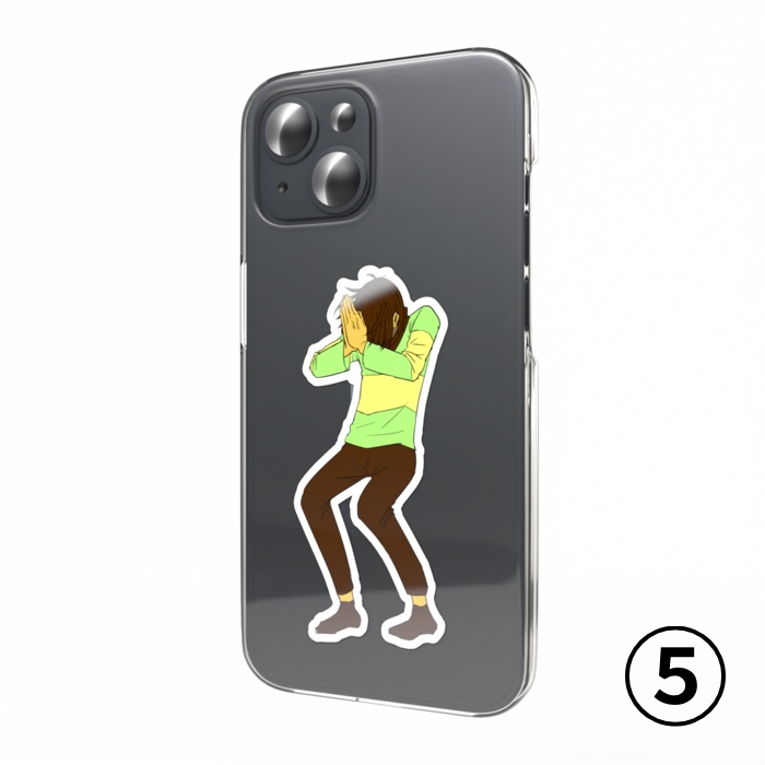 スマホステッカー 踊るクリス(7バリエーション)