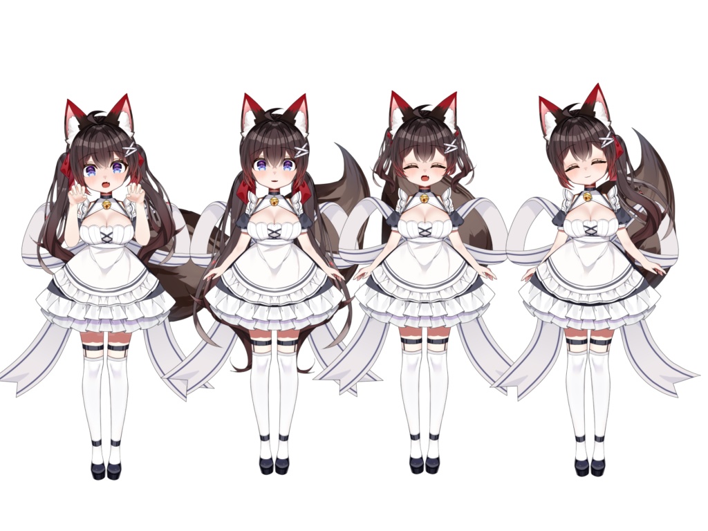 【Live2dモデル】Fox maid girl 狐の女の子【汎用】
