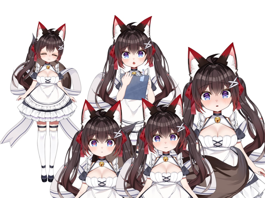 【Live2dモデル】Fox maid girl 狐の女の子【汎用】