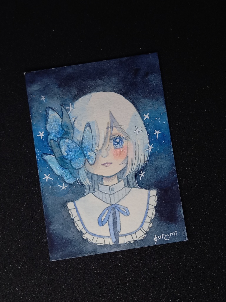 New* ATC原画 blue butterfly - kirakira hikaru - BOOTH