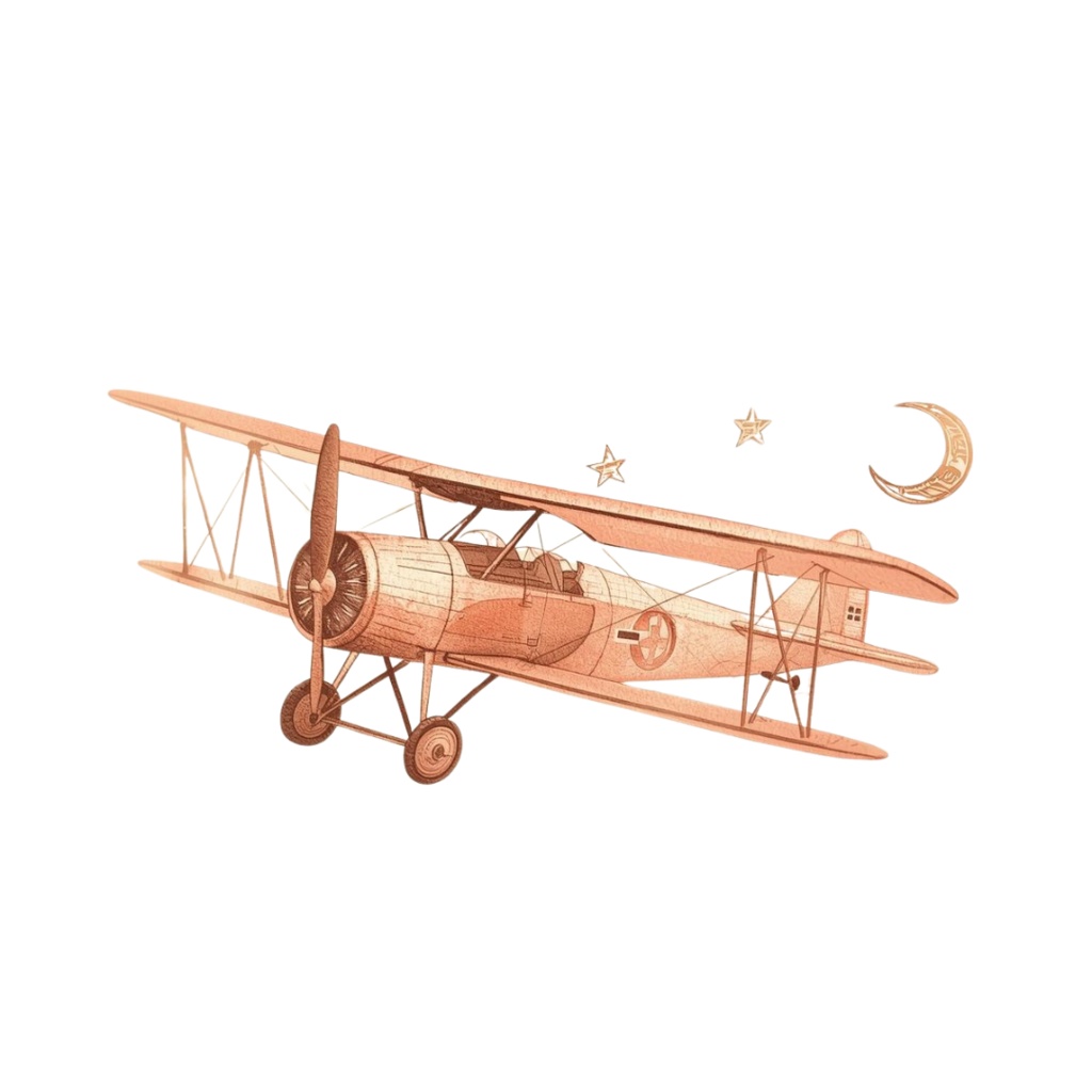 旅行シリーズ 水彩アンティーク風クリップアート10点セット【PNG背景透過】