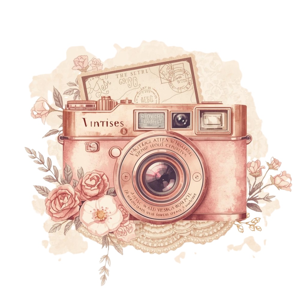 旅行シリーズ 水彩アンティーク風クリップアート10点セット【PNG背景透過】