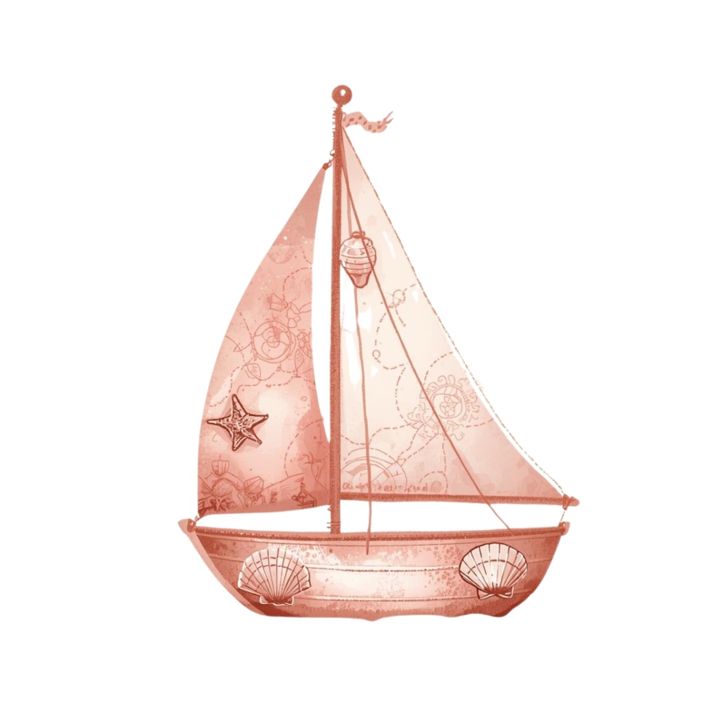 旅行シリーズ 水彩アンティーク風クリップアート10点セット【PNG背景透過】