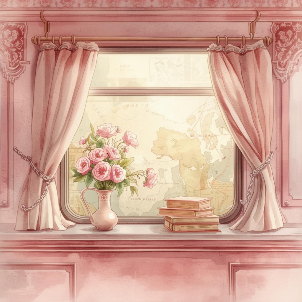 旅行シリーズ 水彩アンティーク風クリップアート10点セット【PNG背景透過】