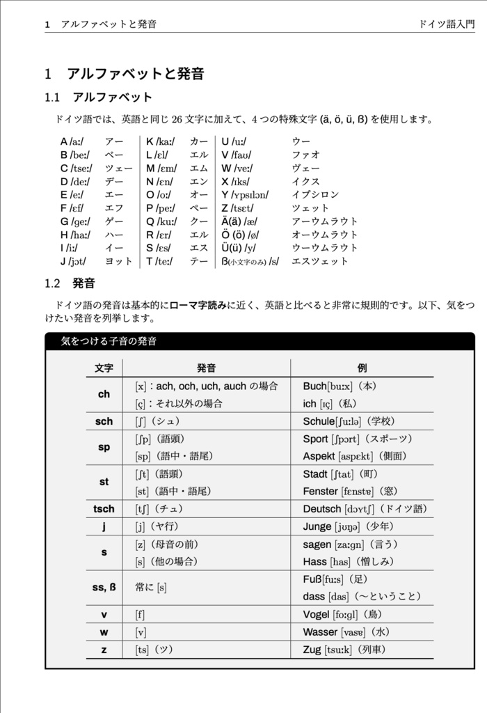 完全初心者向けドイツ語入門(全3回分)