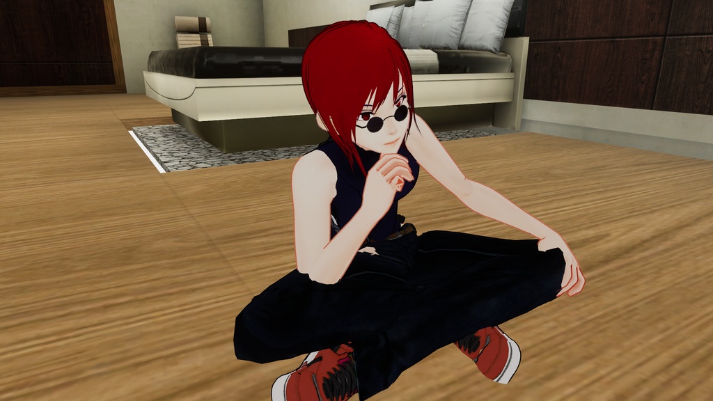 無料版【VRChat】AFKモーション_胡坐(ニヒル