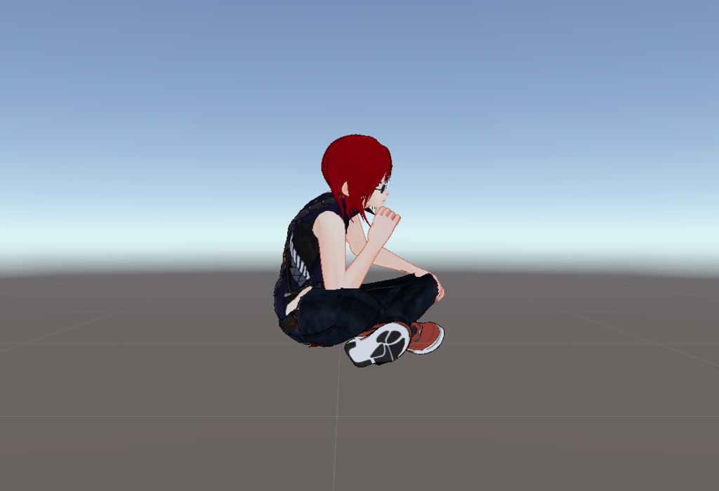 無料版【VRChat】AFKモーション_胡坐(ニヒル