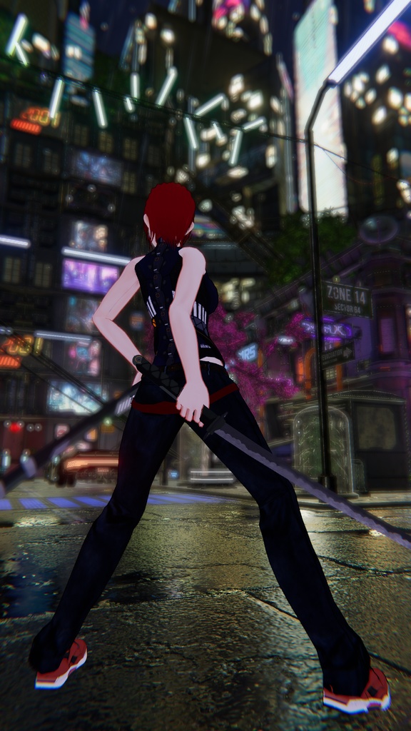 【MA設定済み】オリジナル日本刀3Dモデル-迅刀-